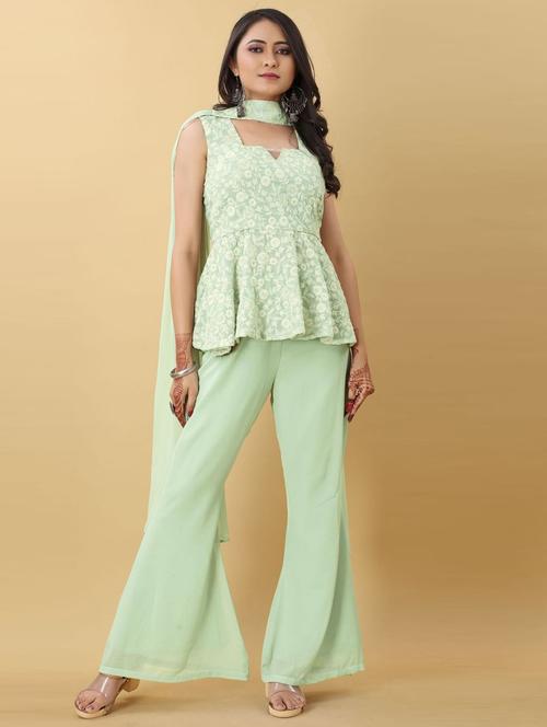 embroidered suit set - 19470412 - Very Small Image - 1
