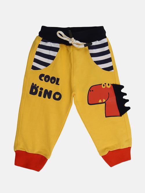 yellow printed cotton jogger - 19470437 - Very Small Image - 1