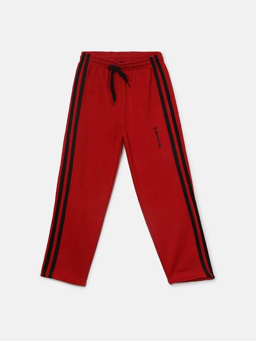 red cotton side stripe casual track wear - 19470521 - Very Small Image - 1