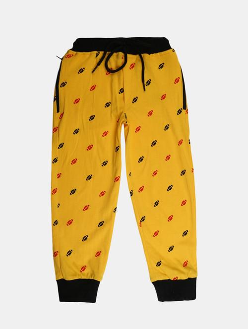 yellow printed cotton jogger - 19470529 - Very Small Image - 1