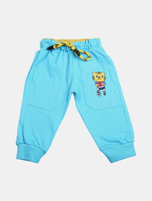 light blue solid cotton jogger - 19470533 - Very Small Image - 1