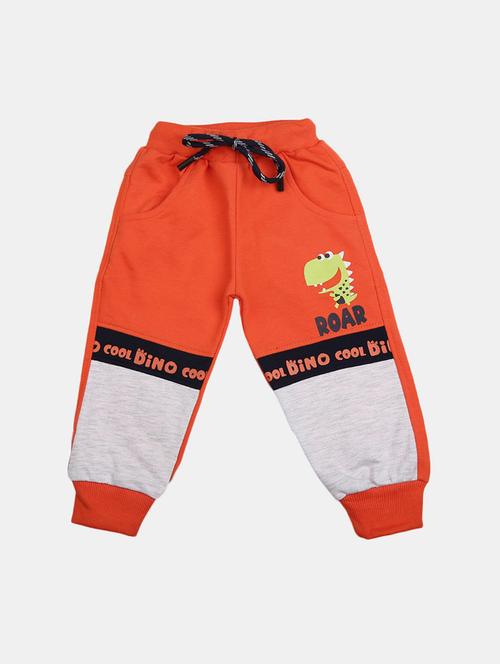 orange printed cotton jogger - 19470550 - Very Small Image - 1
