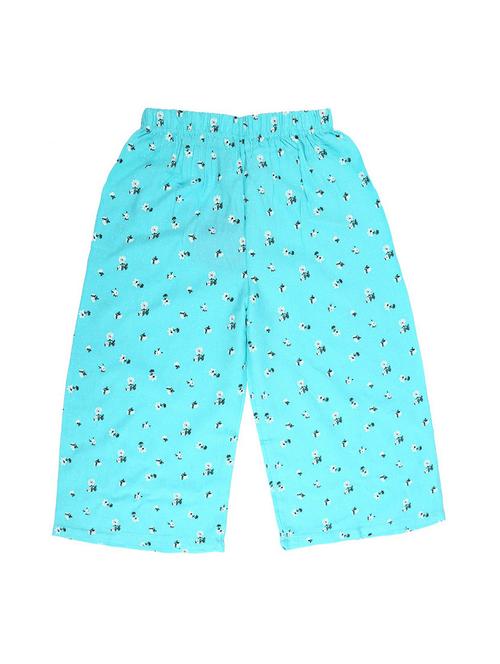 light blue printed viscose palazzo - 19470606 - Very Small Image - 1