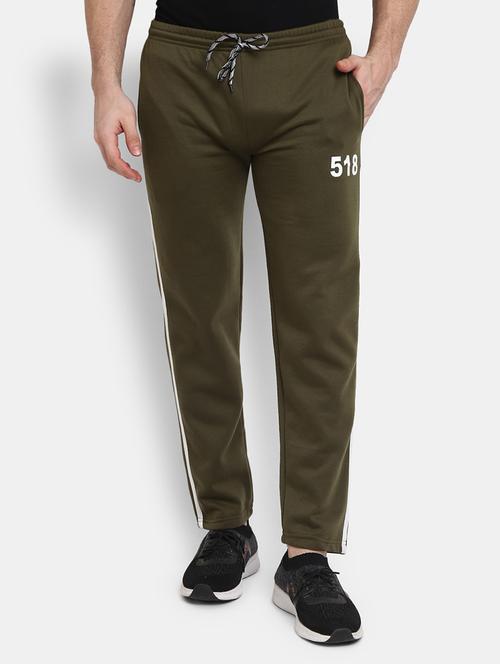 mid rise solid full length track pant - 19471792 - Very Small Image - 1
