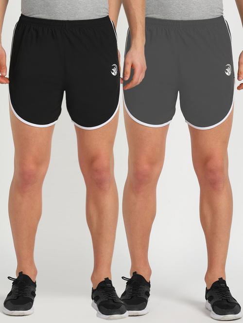 pack of 2 solid shorts - 19472315 - Very Small Image - 1