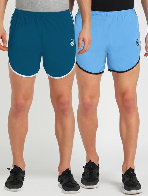 pack of 2 solid shorts - 19472325 - Very Small Image - 1