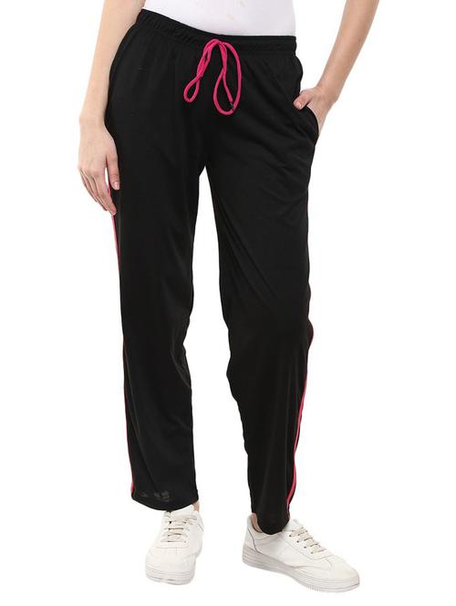 mid rise solid track pant - 19472726 - Very Small Image - 1