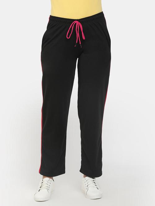 mid rise solid track pant - 19472728 - Very Small Image - 1