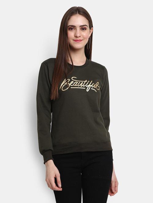 women's chest print sweatshirt - 19472924 - Very Small Image - 1