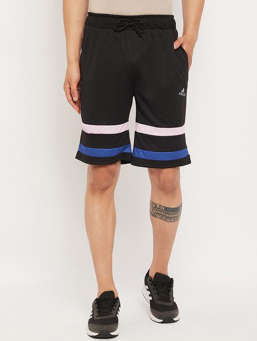 black color blocked short - 19473846 - Very Small Image - 1