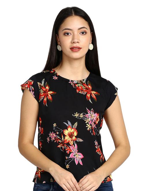 black printed top - 19474495 - Very Small Image - 1