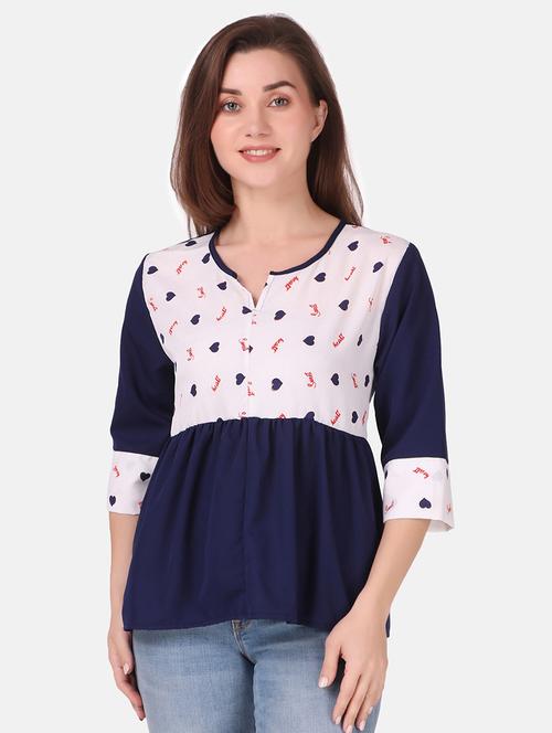 notch neck regular top - 19474525 - Very Small Image - 1