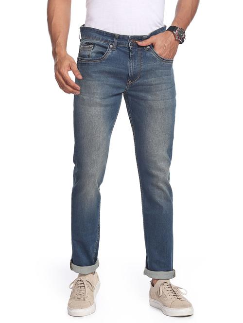 men mid rise washed jeans - 19475102 - Very Small Image - 1