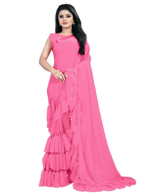 self design plain sarees - 19475675 - Very Small Image - 1