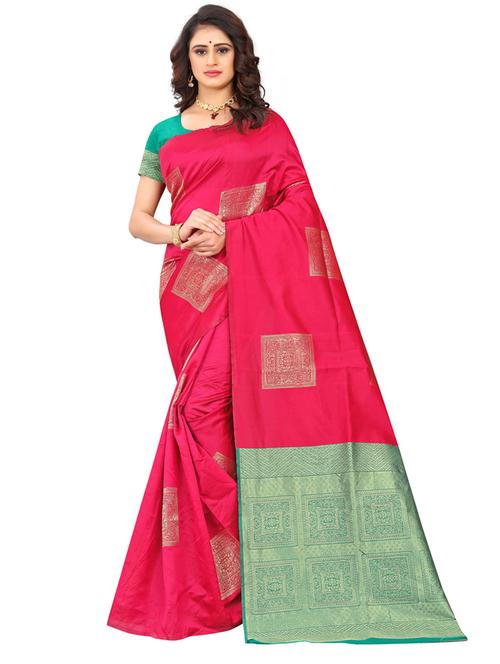 multi coloured banarasi saree with blouse - 19476078 - Very Small Image - 1