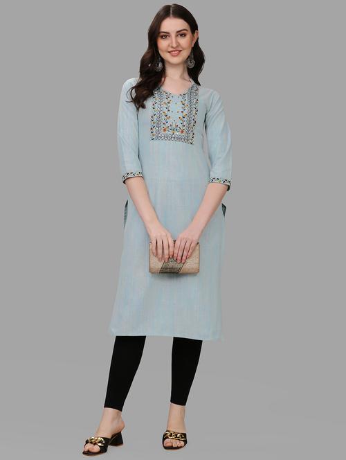 women printed straight kurta - 19476386 - Very Small Image - 1