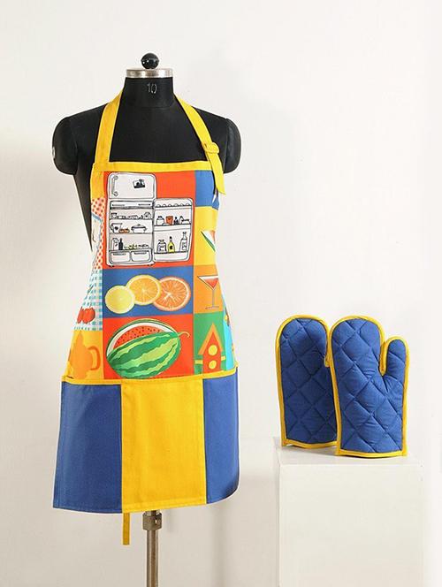 swayam printed kitchen apron - 19476826 - Very Small Image - 1