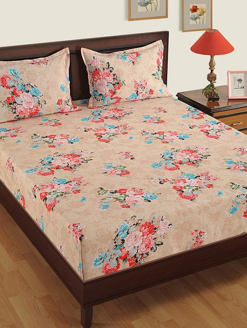 printed bedsheet with pillow covers - 19476925 - Very Small Image - 1