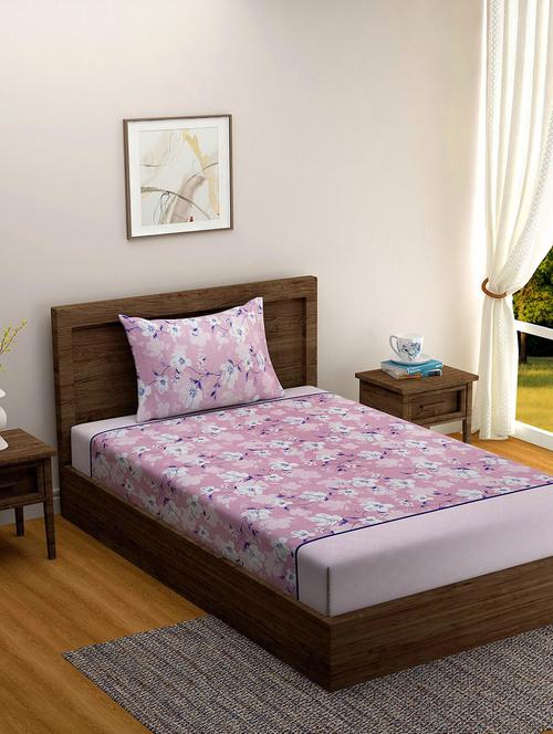 printed bedsheet with pillow covers - 19477041 - Very Small Image - 1
