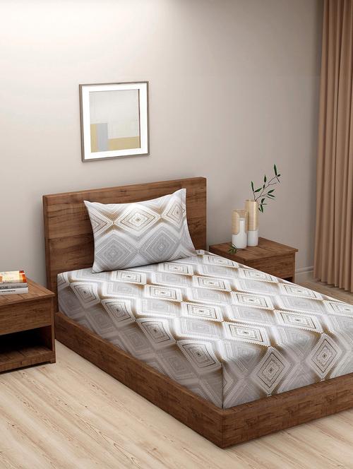 printed bedsheet with pillow covers - 19477104 - Very Small Image - 1