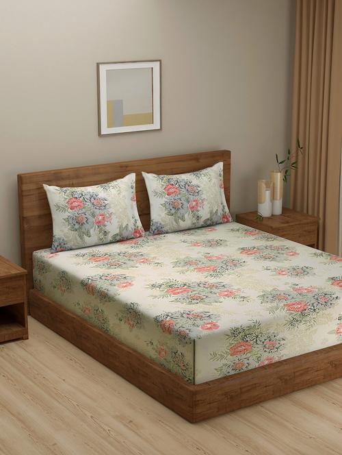 printed bedsheet with pillow covers - 19477116 - Very Small Image - 1