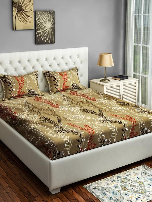 printed bedsheet with pillow covers - 19477135 - Very Small Image - 1