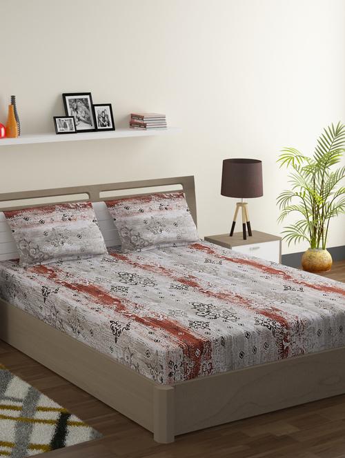printed bedsheet with pillow covers - 19477201 - Very Small Image - 1
