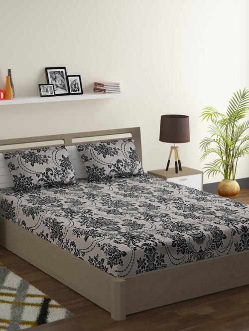printed bedsheet with pillow covers - 19477239 - Very Small Image - 1