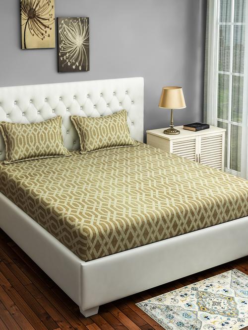 printed bedsheet with pillow covers - 19477245 - Very Small Image - 1