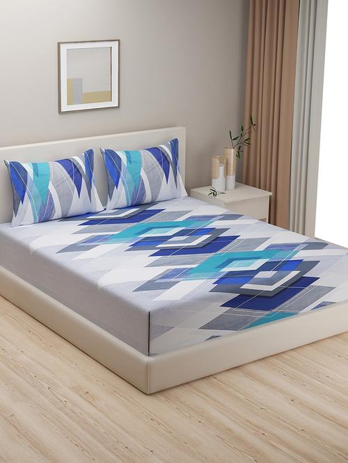 printed bedsheet with pillow covers - 19477261 - Very Small Image - 1