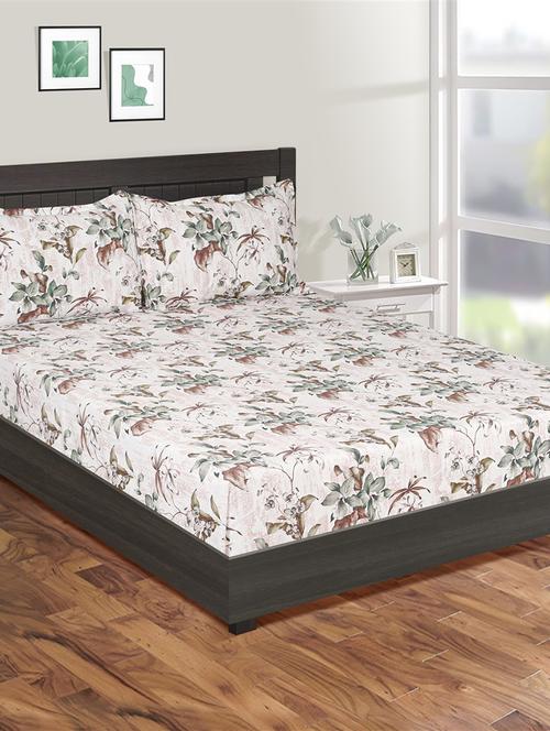 printed bedsheet with pillow cover - 19477279 - Very Small Image - 1