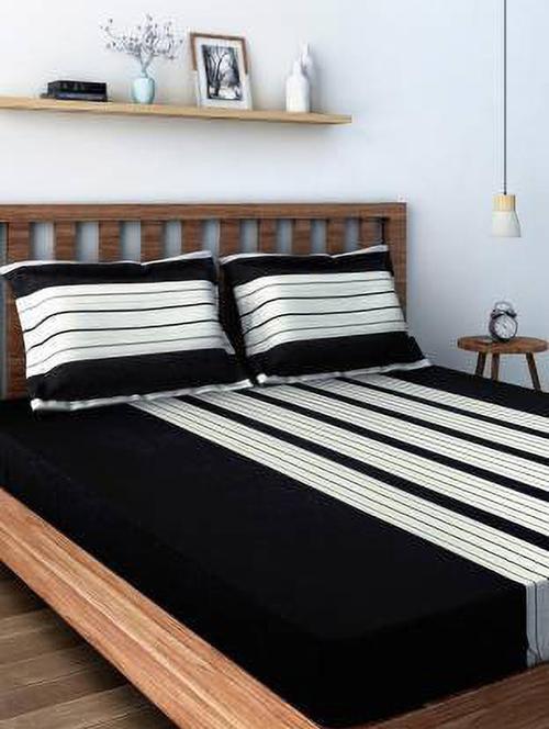 printed bedsheet with pillow cover - 19477300 - Very Small Image - 1