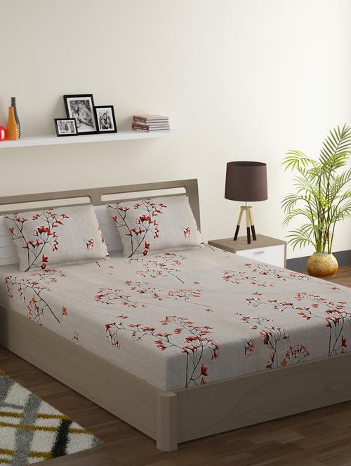 printed bedsheet with pillow covers - 19477375 - Very Small Image - 1
