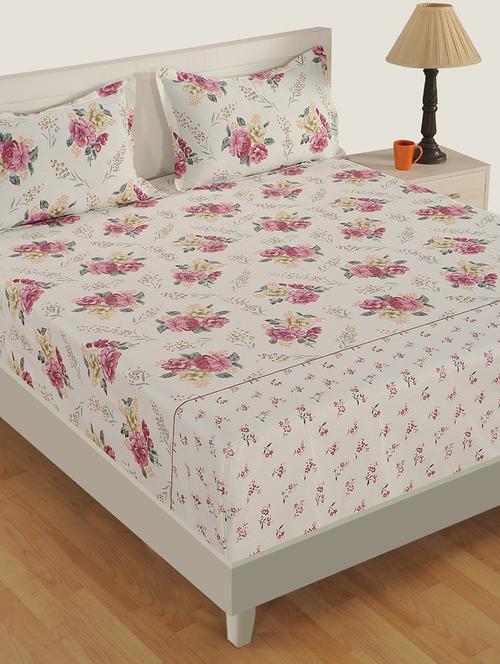 printed bedsheet with pillow covers - 19477439 - Very Small Image - 1