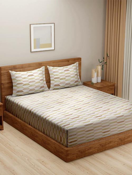printed bedsheet with pillow covers - 19477456 - Very Small Image - 1
