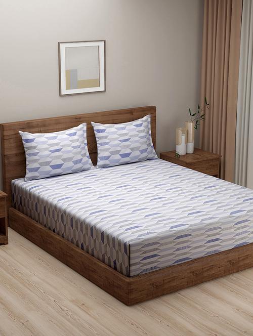 printed bedsheet with pillow covers - 19477457 - Very Small Image - 1