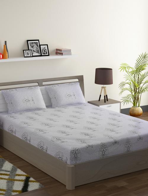 printed bedsheet with pillow covers - 19477636 - Very Small Image - 1