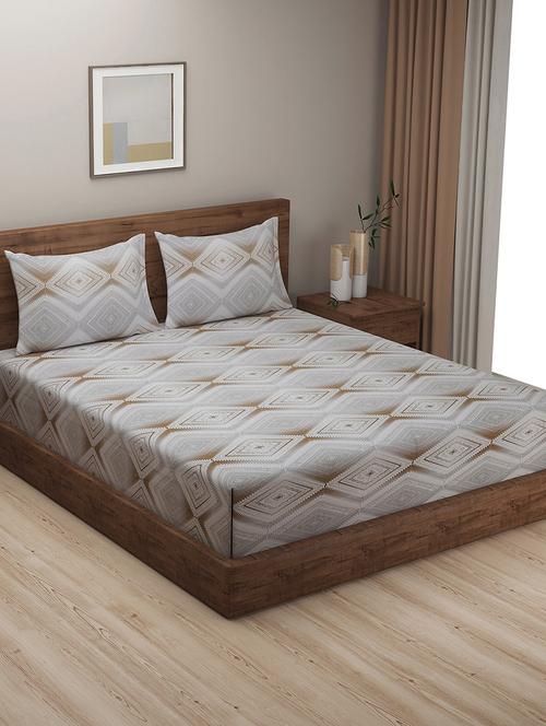 printed bedsheet with pillow covers - 19477670 - Very Small Image - 1