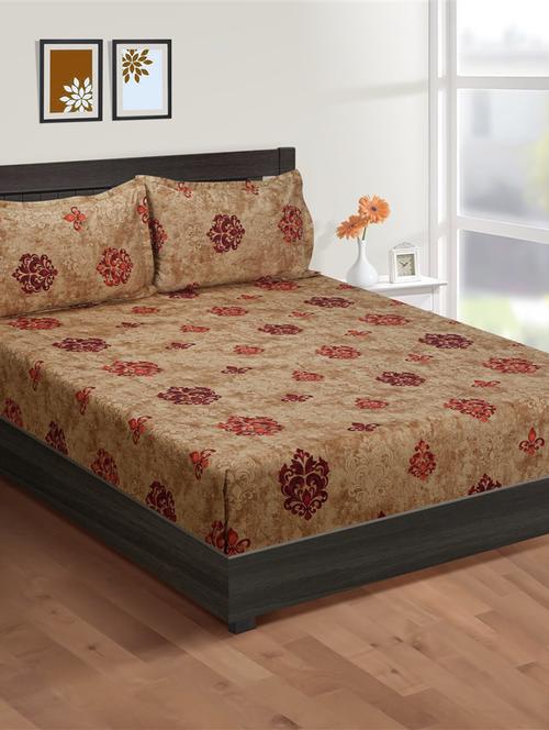 printed bedsheet with pillow covers - 19477722 - Very Small Image - 1