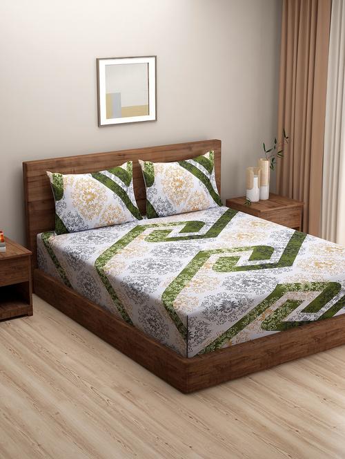printed bedsheet with pillow covers - 19477798 - Very Small Image - 1