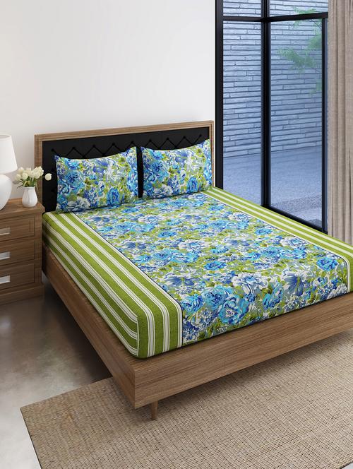 printed bedsheet with pillow covers - 19477804 - Very Small Image - 1