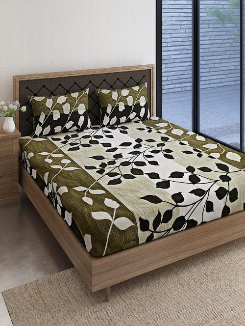 printed bedsheet with pillow covers - 19477834 - Very Small Image - 1