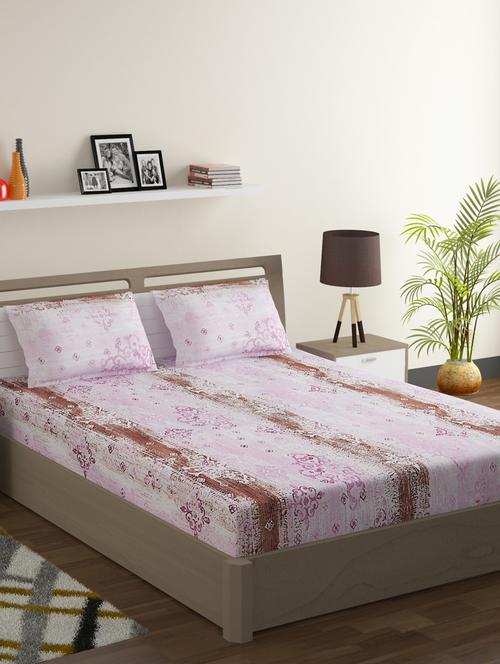 printed bedsheet with pillow covers - 19477858 - Very Small Image - 1