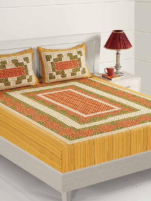 printed bedsheet with pillow covers - 19477974 - Very Small Image - 1