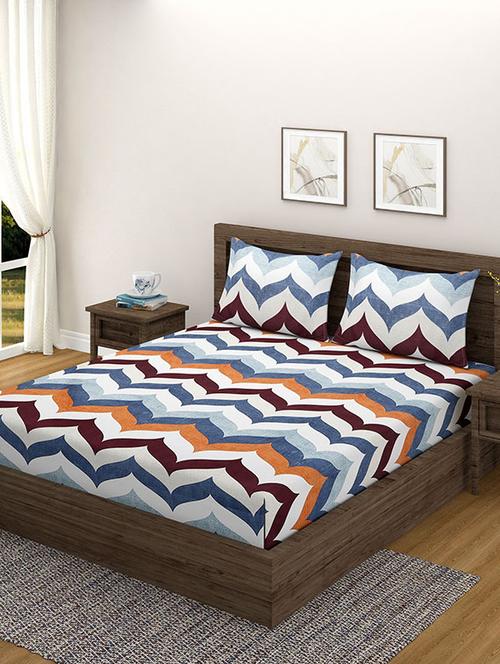 printed bedsheet with pillow covers - 19477997 - Very Small Image - 1