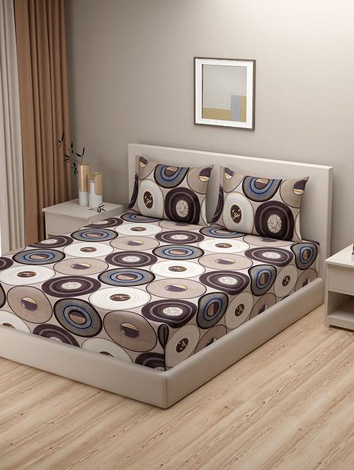 printed bedsheet with pillow covers - 19478013 - Very Small Image - 1