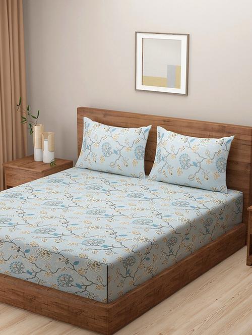 printed bedsheet with pillow covers - 19478118 - Very Small Image - 1