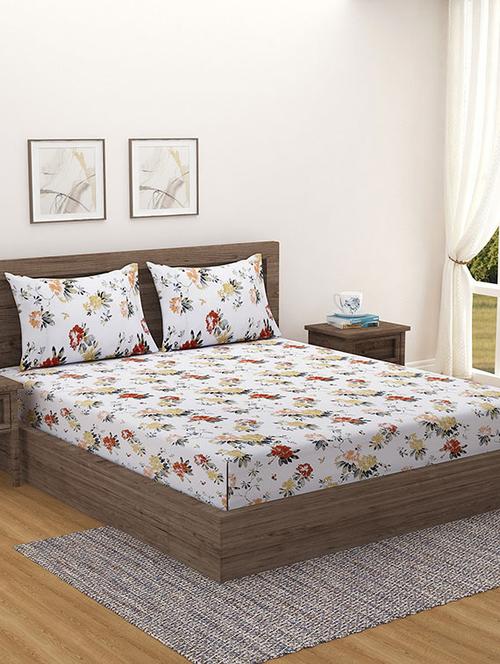 printed bedsheet with pillow covers - 19478129 - Very Small Image - 1