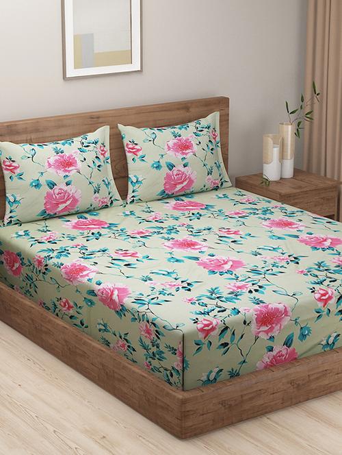 printed bedsheet with pillow covers - 19478155 - Very Small Image - 1