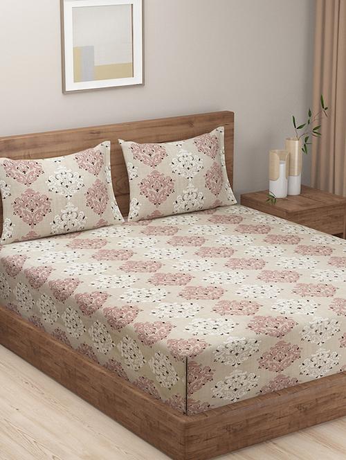 printed bedsheet with pillow covers - 19478157 - Very Small Image - 1